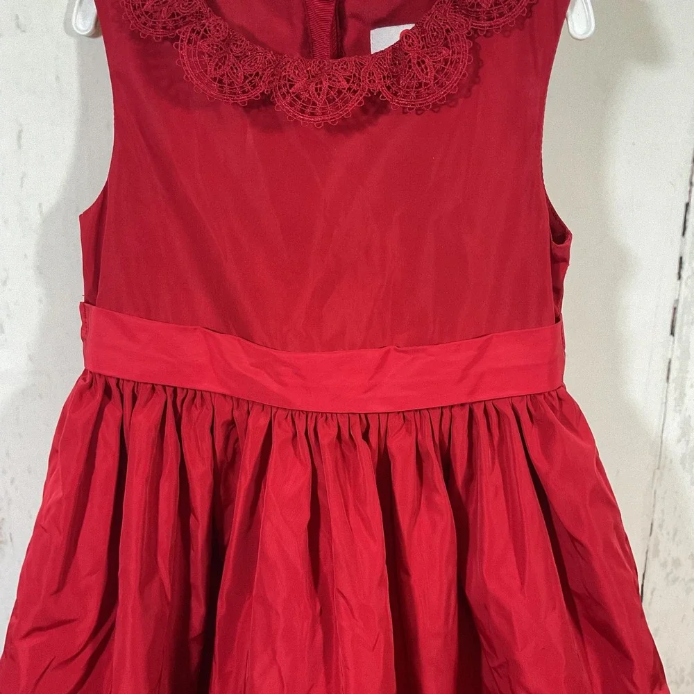 Jason Wu Neiman Marcus x Target Girls Dress 3T Red Holiday Party Lace Collar Bow